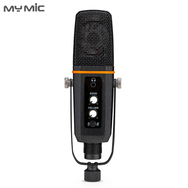 My Mic BM100UX реверберации конденсаторный микрофон Запись студийный игровой компьютер USB микрофон с регулируемой подставкой