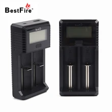 Bestfire C-2A 18650 зарядное устройство lcd USB Смарт зарядное устройство 2 слота для 18650 26650 18350 батарея для AA AAA аккумуляторные батареи