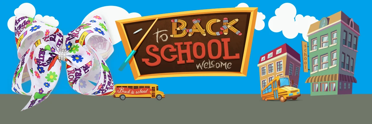 Ncmama BACK TO SCHOOL, бантики с карандашом, 7 дюймов, бант для волос для девочек, с клипсами, Цветочная Шпилька-бант, детский головной убор