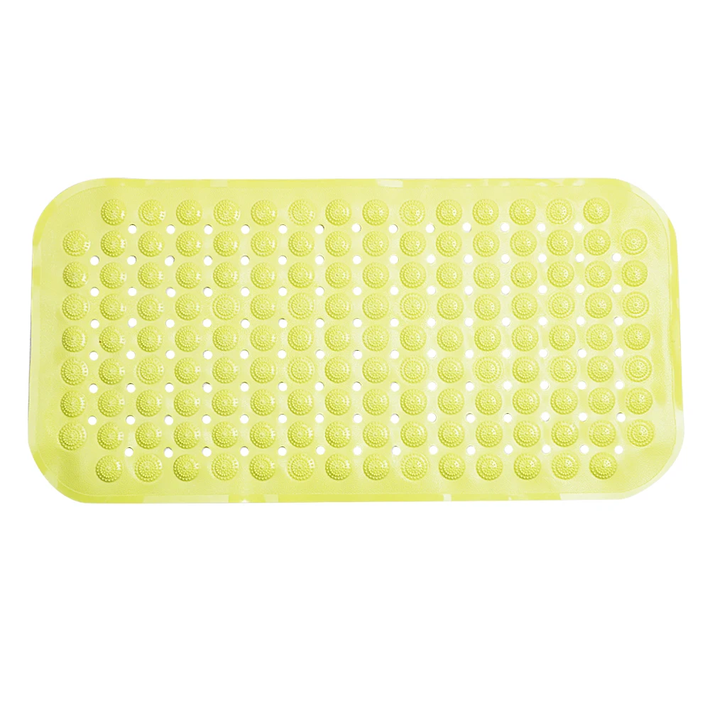 NICEYARD Soft PVC Rubber Bathroom Carpet With Suction Safety Mat for Kid Aged Foot Massage Non-Slip Bath Mat For Toilet Bathroom - Цвет: Зеленый