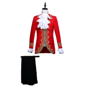 

Gold-plated Vintage Court Men's Clothing multicolor Party Parties Stage Plays Performances Comfortable And Breathable