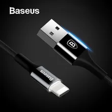 Usb-кабель для зарядки Baseus для iPhone X, 8, 7, 6, кабель для быстрой зарядки для iPad, iPhone, usb-кабель для зарядки, кабель для передачи данных