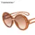 Fashion Oversized Round Sunglasses Women Vintage Colorful Oval Lens Eyewear Popular Men Sun Glasses Shades UV400 9