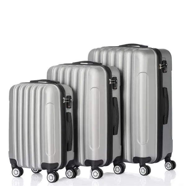 US $111.75 3In1 Multifunctional Large Capacity Traveling Storage Suitcase Silver Gray Students Luggage Box Business Suitcase