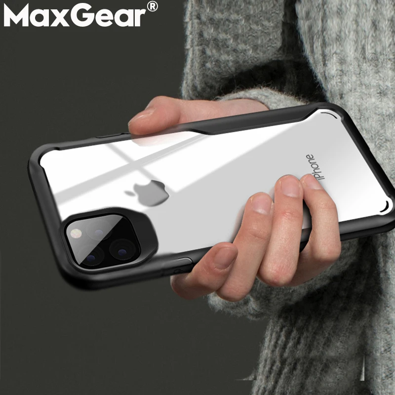 

Shockproof Armor i Phone Cases For iPhone 11 Pro Max XS 7 8 6S Plus X XR 4 5 6 S 5S SE iPhone11 Silicone Transparent Clear Cover
