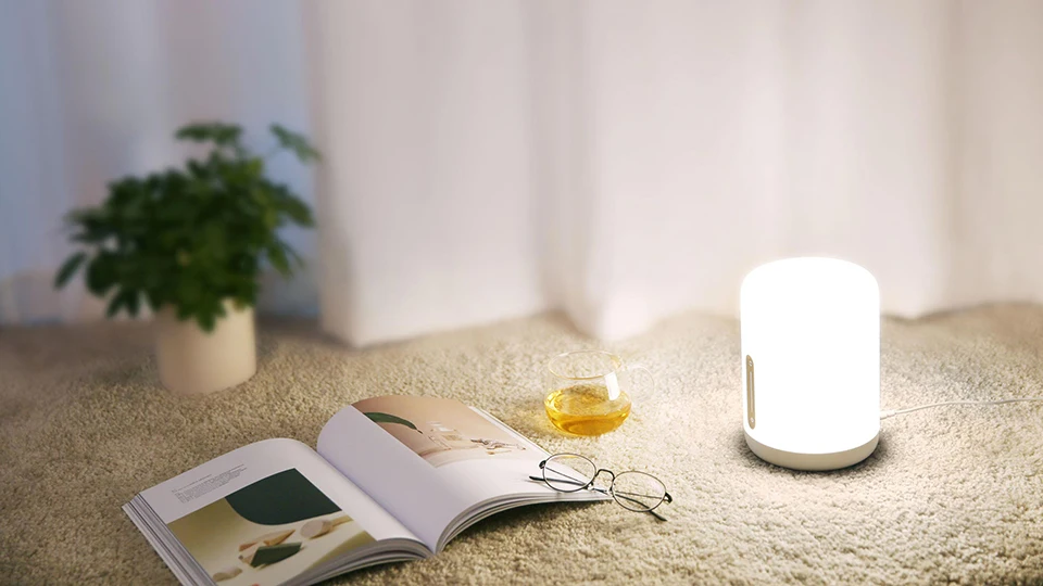 Original Xiaomi Mijia Bedside Lamp 2 Bluetooth WiFi Touch Panel APP Control RGB Table Lamp Works with Apple HomeKit Siri (6)