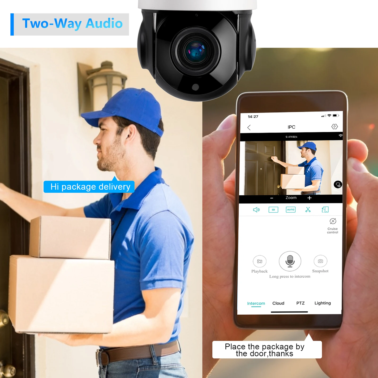 5MP Cloud Wireless IP PTZ Camera Outdoor Support 36X Zoom 4G WiFi Baby Monitor CCTV Security Protection Camera With 128G TF Card battery powered security camera