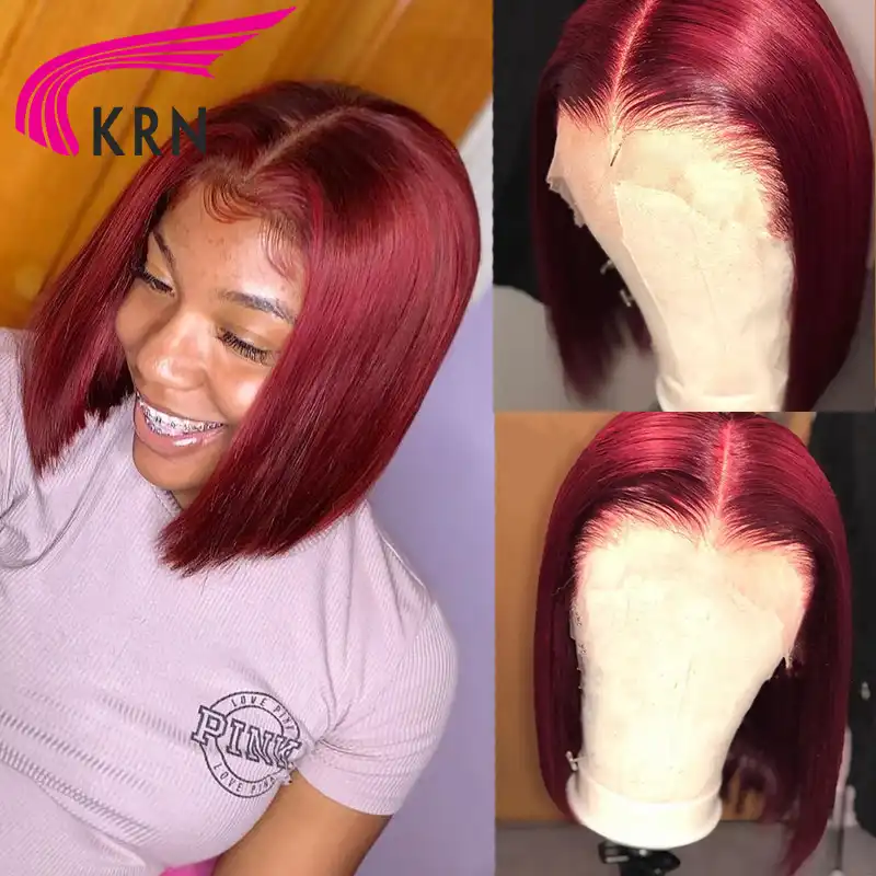 burgundy wig