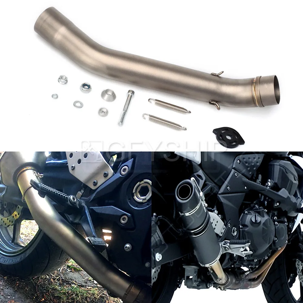 Выхлопная труба для мотоцикла среднего канала для Kawasaki Ninja Z750 Z 750 2007-2012 мото выхлопная система мотоцикл оборудование выхлопной системы