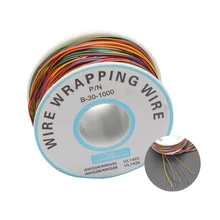 820 футов 30AWG одиночный драйвер провода доска кабельный рулон PCB тест Air Line Луженая Медь антиоксидант обмоточный провод ПВХ изоляция