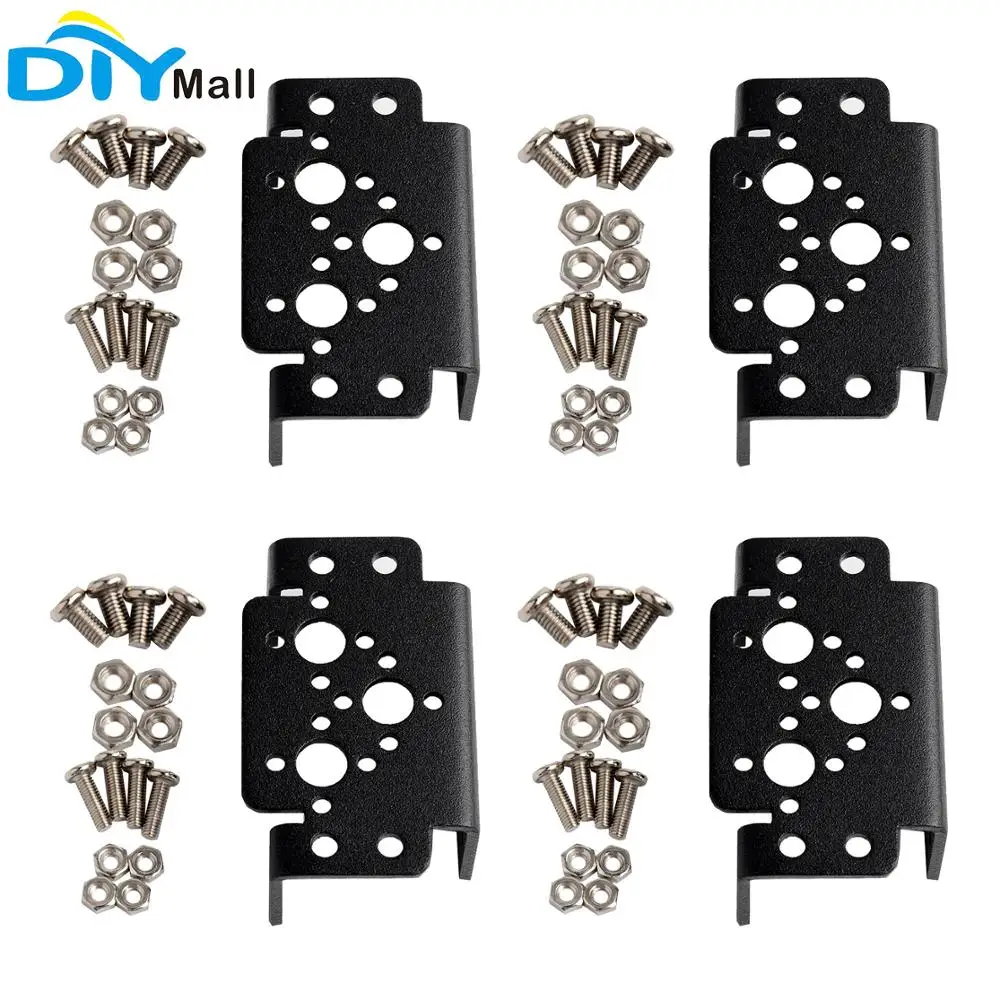 

Aluminum Multifunction Servo Bracket Steering Head Robot Manipulator for MG995 MG996R S3003 (Pack of 4PCS)