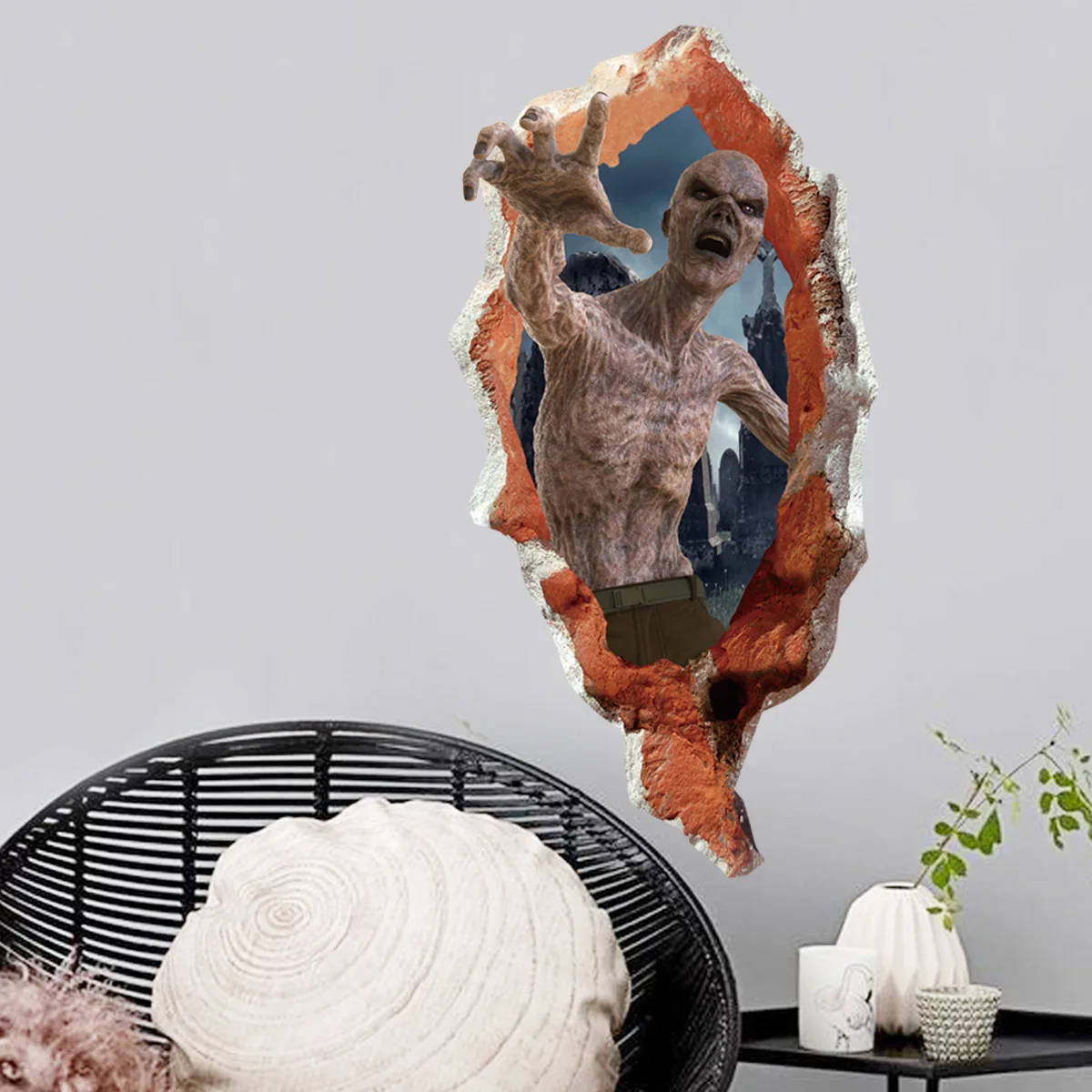 New Style Creative Ghost Hand Zombie Halloween Wall Stickers Horror Glass Shopping Window Living Room Bedroom Wall Stickers