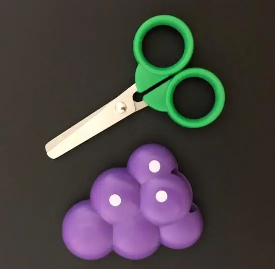 New fruit scissors cute cartoon scissors strawberry carrot student scissors