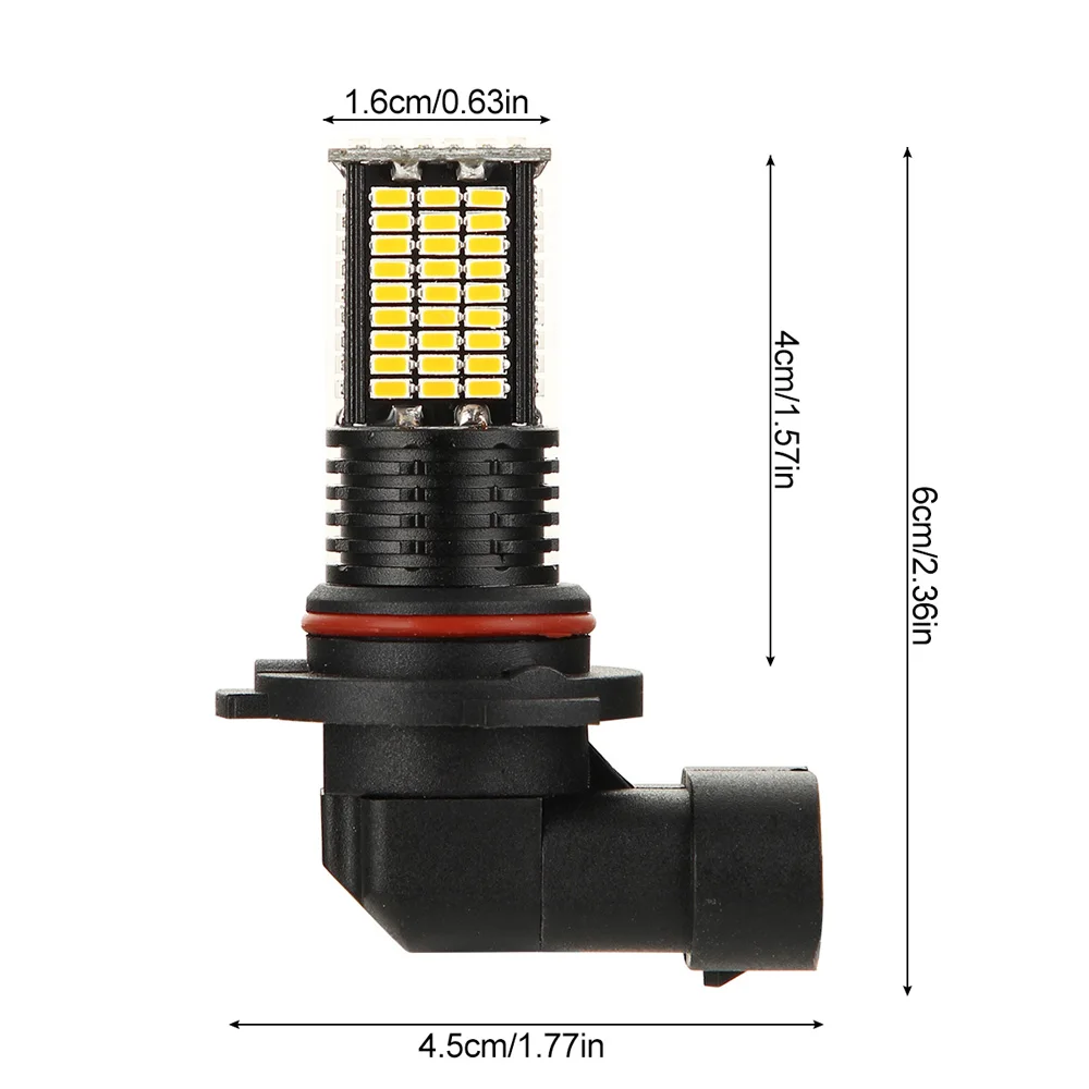 2 шт. 9006/HB6 светодиодный 3030SMD 3200LM противотуманный светильник, лампы для вождения автомобиля DRL 3000K 12V* Световой поток: 3200LM