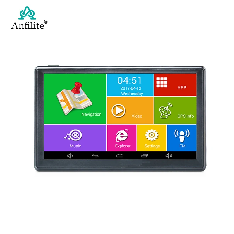 Anfilite 7 дюймов DDR 512M rom 16GB Автомобильный gps навигатор Android 4.4.2 wifi avin навигатор с задней камерой и солнцезащитным козырьком - Размер экрана, дюймов: 7"