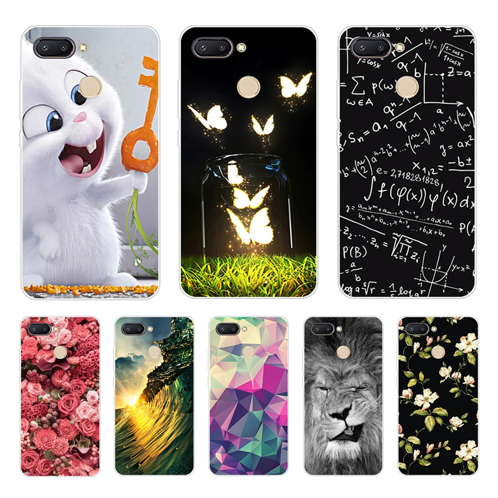 

Dark For Various Style Case For Xiaomi Redmi 6 Case Fundas Soft Silicone For Xiaomi Redmi6 5.45" Back Cover Coque