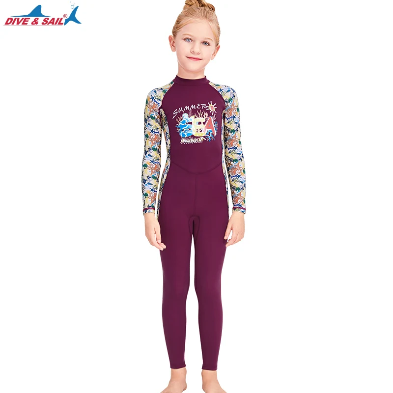 Kids Full Body Lycra Dive Skin Girls Boys Swimsuit Bathing Suit Sunsuit UPF 50+ Surfing Snorkel Dive Suit Wetsuit for 3-10T