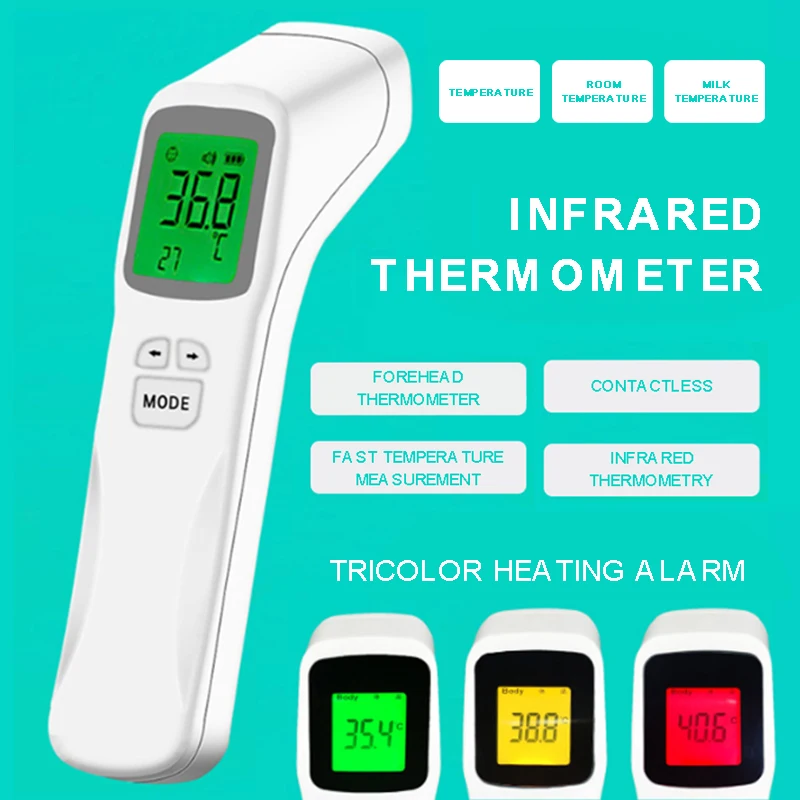 

Baby LCD Digital Forehead Non-touch Infrared Electronic Thermometer Baby Health Care Temperature Mesurement Thermometer Devices