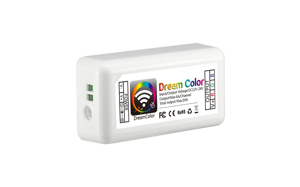 Wifi светодиодный RGB контроллер DC12-24V 10А 3CH/4CH RGB мини светодиодный контроллер от Android и IOS APP для SMD3528 5050 светодиодный светильник