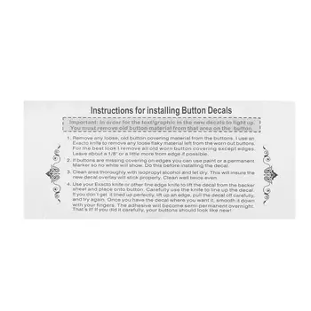 

For Ford Mustang Button decal Replacement Front Radio Stereo Button Decals
