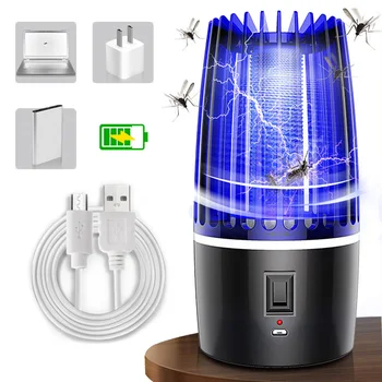 

USB Mosquito electric mosquito Lamp Electric Shock Type Mosquito Trap Light Indoor Outdoor Trap Lamp 4000MA Charging Device