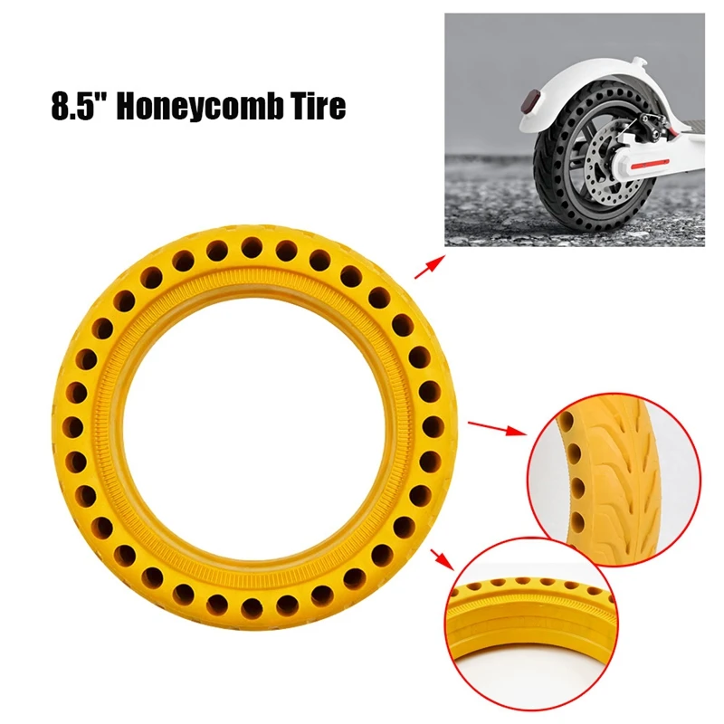 2pcs Shock Absorption Solid Tire 8.5inch Rubber for Xiaomi M365 Electric Scooter 