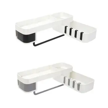 

Seamless Rotating Kitchen Bathroom Shelf Corner Storage Rack Organizer Holder