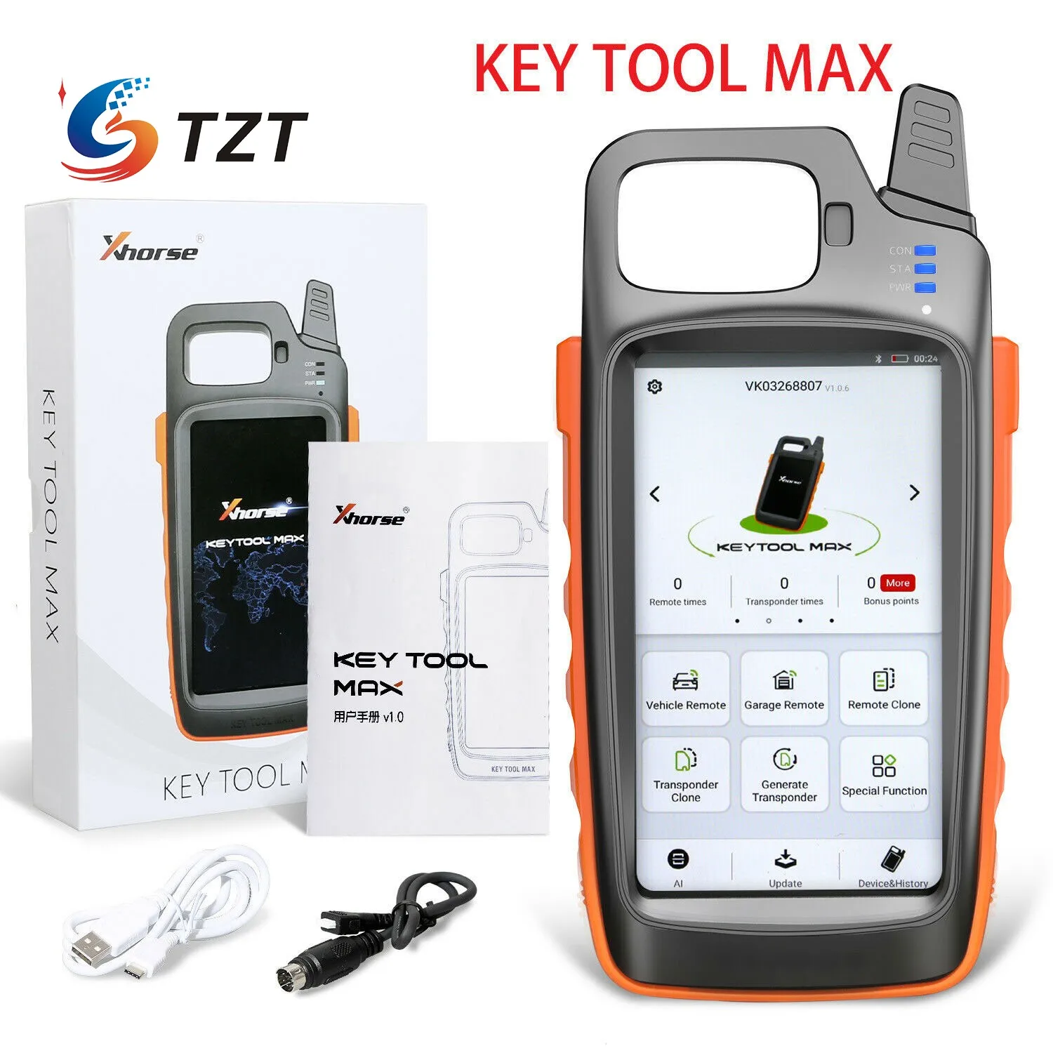 TZT Xhorse VVDI Key Tool Max пульт дистанционного управления и генератор Микросхем +