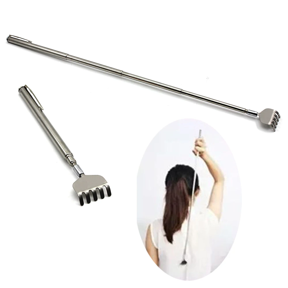 

Useful Telescopic Portable Extendable Metal Back Scratcher Massager Handle Tool