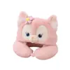 U-shaped Pillow Hoodie Travel Neck Pillow For Sleep Kawaii Anime LinaBell Hooded Pillows For Airplane Cartoon Pink Fox Gifts 1