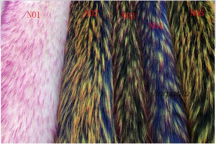 

Imitation raccoon fur-like fox fur autumn and winter down jacket clothing fabric Fur collar fur plush fabric