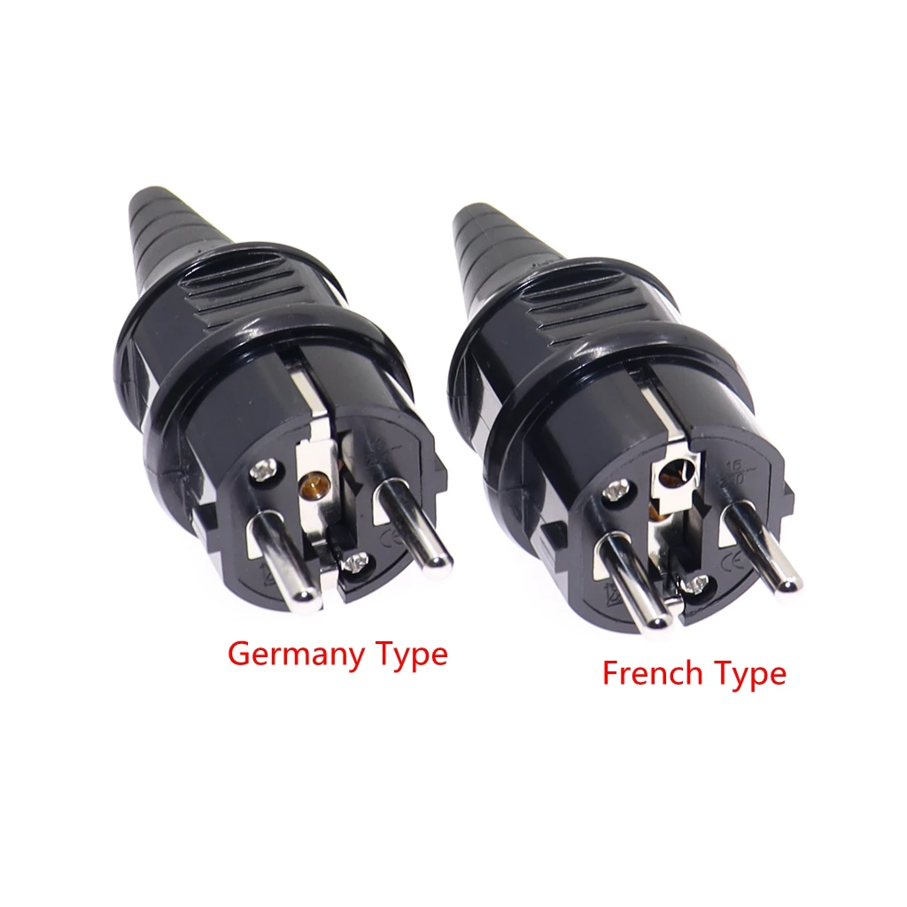 European Electrical Socket Type F Plug Adapter Eu Plug Connector