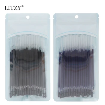 

50Pc/set 0.38mm Gel Pen Refill Neutral Pen Refill 0.5mm Black Blue Red Ink Rods for Office School Supply Stationery Writing Tool