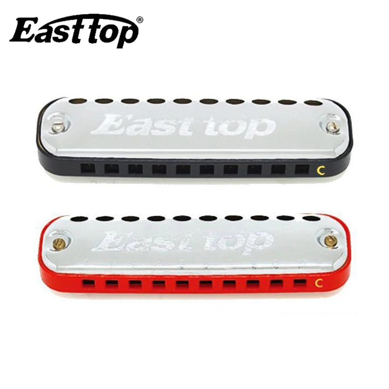 Высококачественная губная гармоника EASTTOP овальная для игры с 10 отверстиями