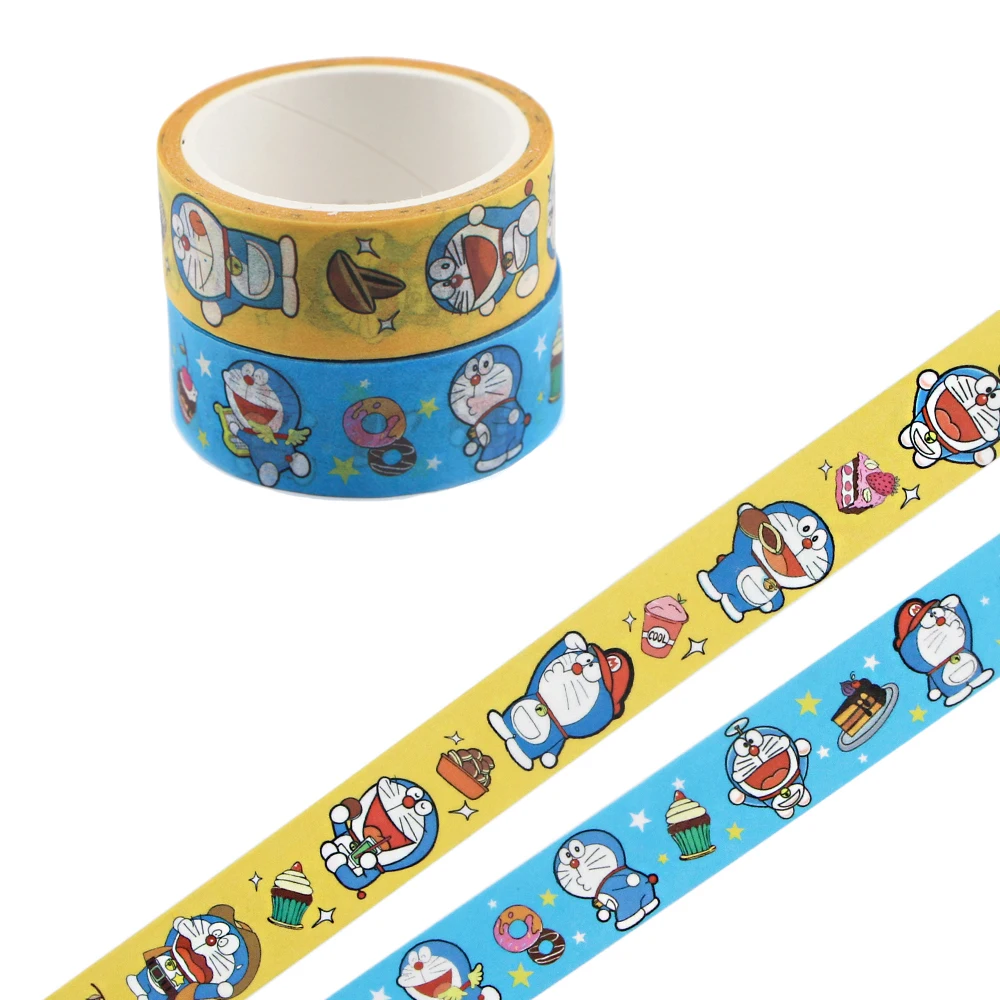

Ransitute R840 Cute Doraemon Cartoon Washi Masking Tapes Life Stationery Decorative Adhesive Scrapbooking DIY Paper