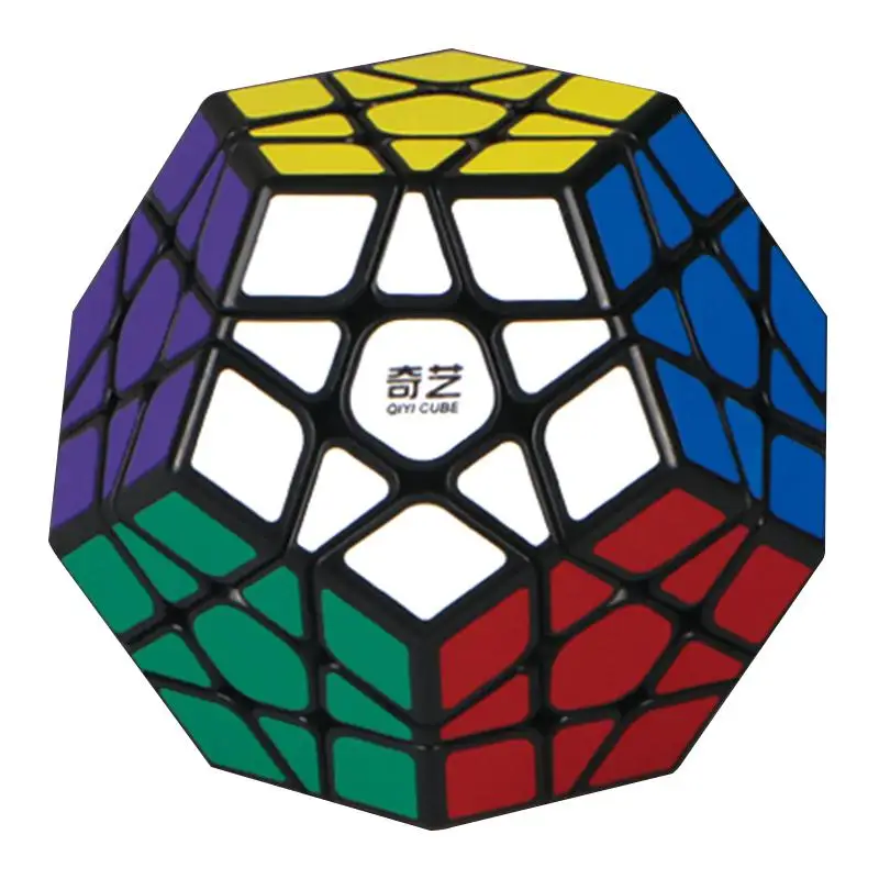 Black Magic Cubes QIYI 3x3 спидкуб Megaminx Стикеры Волшебные кубики Додекаэдр Скорость кубики Логические головоломки игрушки для детей, подарки на день рождения - Цвет: Black Magic Cubes