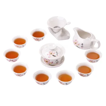 

Jingdezhen China antique Kung Fu tea set teapot ceramic cover bowl cup porcelain home decoration ceremony gaiwan kettle teacup