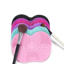 1 шт Силиконовая Кисть для макияжа коврик для очистки мытье кистей для макияжа гель чистящий коврик ручной инструмент основа Кисть для макияжа скребок доска