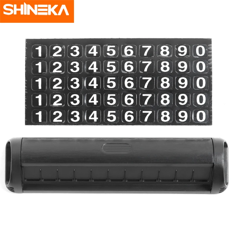 

2020 New Car Temporary Parking Card Sticker Phone Number Card Plate for Jeep Wrangler Accessories