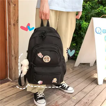 

New Korean style student schoolbag female backpack Japanese Harajuku college style cute soft girl girl backpack travel backpack