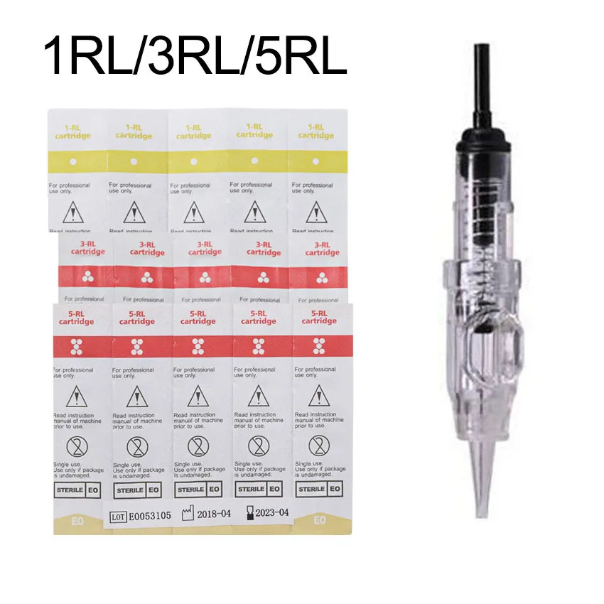 Одноразовые Иглы для татуажа RL60pcs стерилизованные иглы перманентные макияжа