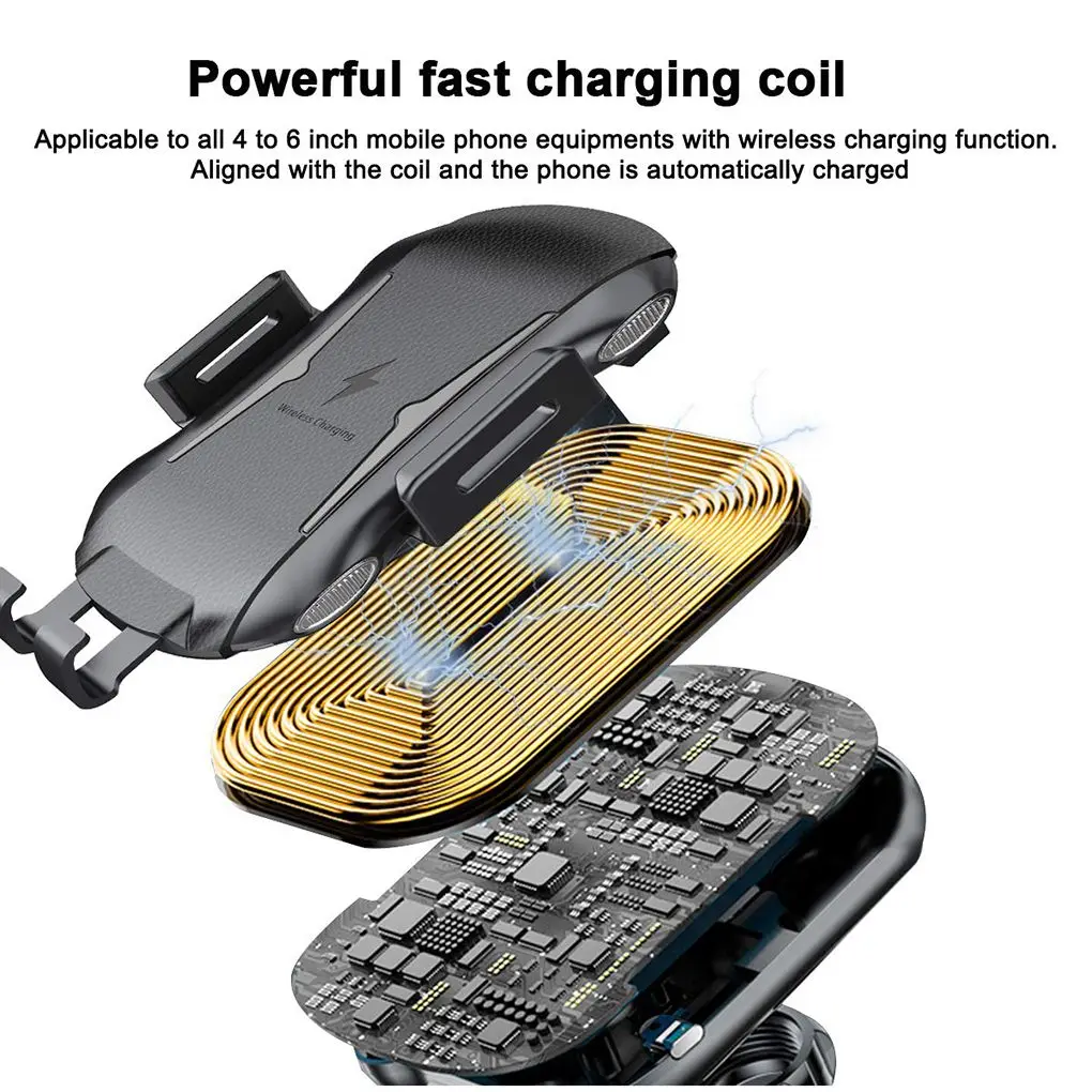 Беспроводной держатель для зарядки мобильного телефона держатель на вентиляционное отверстие автомобиля держатель для мобильного телефона Колыбель вращение на 360 градусов