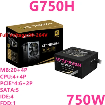 

New PSU For Gigabyte Brand ATX 80plus Gold Half Module Game Mute Power Supply 750W Power Supply G750H