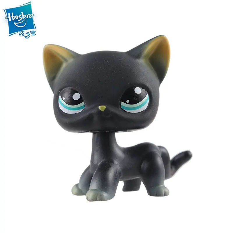 РЕДКИЙ и прекрасный pet shop lps игрушка стоящая короткая шерсть кошка розовая собака оригинальная такса колли большой немецкий дог детская игрушка подарок - Цвет: 8