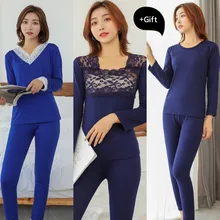 Женское термобелье, наборы, зимняя Пижама, сексуальное нижнее белье, теплое, высокоэластичное, термос, одежда, хлопок, термо рубашка, кальсоны