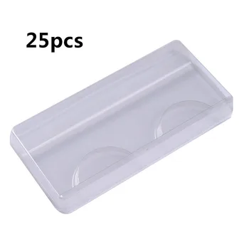 

25/50pcs Portable False Eyelashes Storage Box Clear Eyelash Display Holder Case Approx. 83 X 35mm False Eyelash Cases