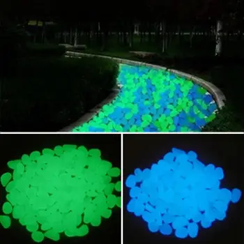 

50Pcs Glow in the Dark Garden Pebbles Glow Stones Rocks for Walkways Garden Path Patio Lawn Garden Yard Decor Luminous stones