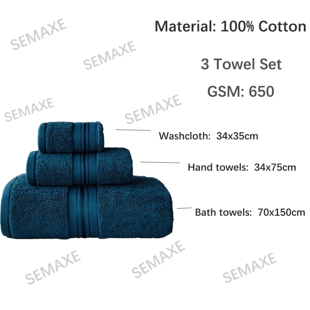 Bath towel set 100% cotton soft super absorbent towel face/thick and large bath bathroom hotel sauna bath towels cotton towel cotton face towels face towel microfiber towel set bamboo towel set