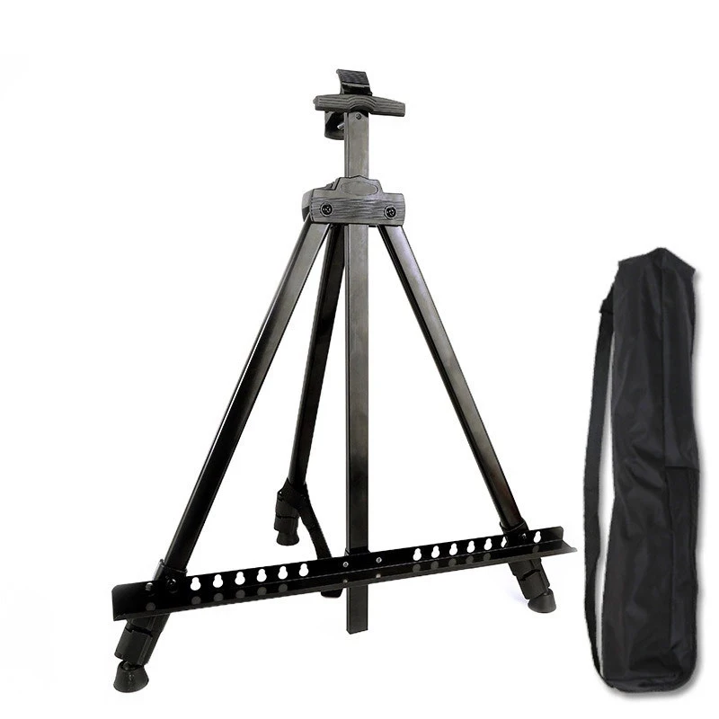Portable Adjustable Metal Sketch Easel Stand Foldable Travel Easel Aluminum Alloy Sketch Drawing