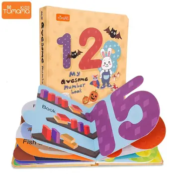 

Kids Learning Cards Book 56 Pages Children Waterproof Educational Toys Baby English Learning Card Toys